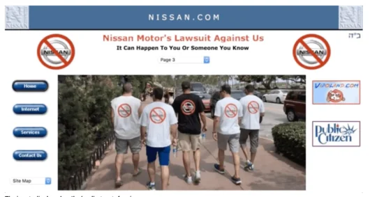 The epic nissan.com legal battle