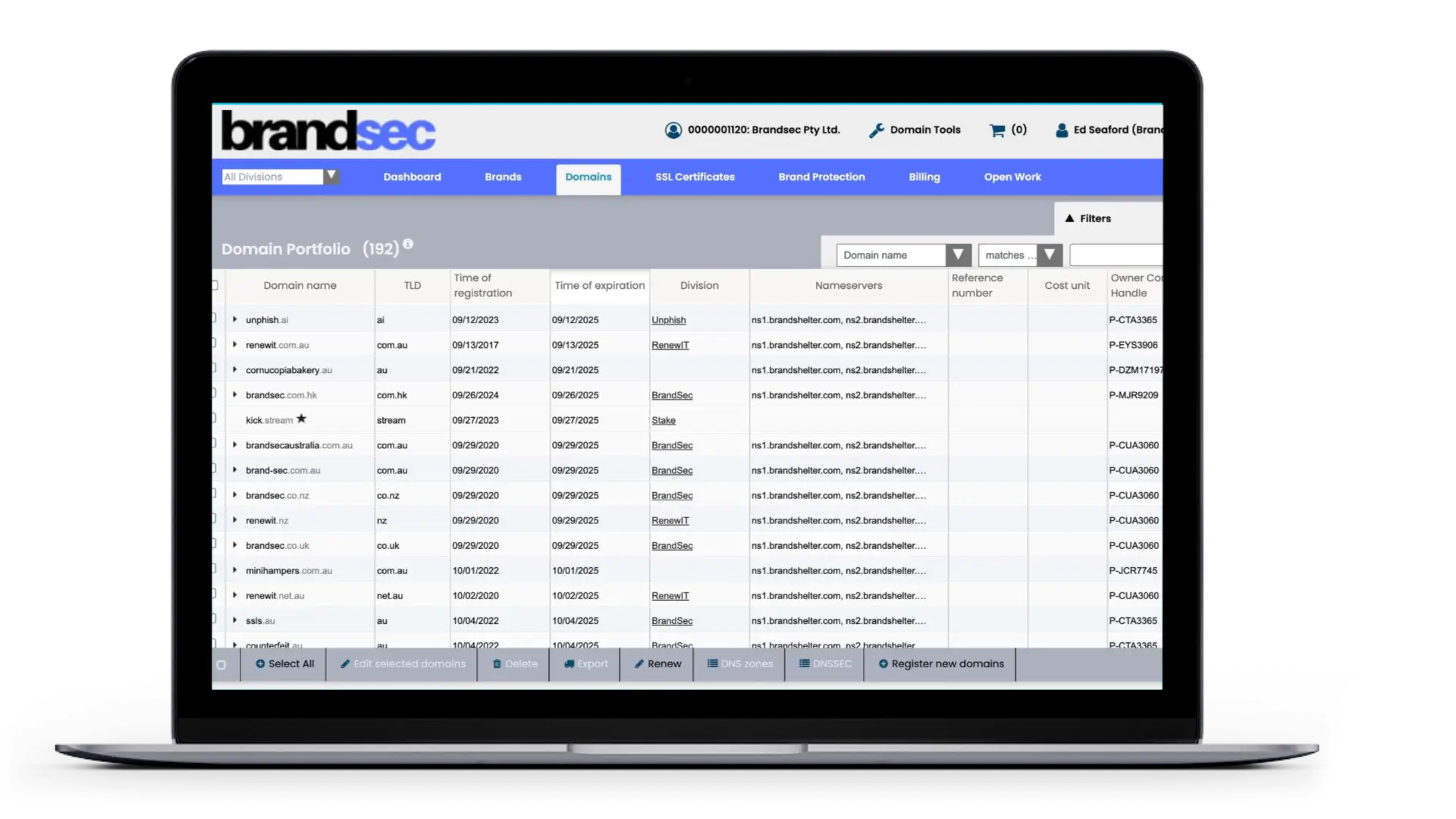 domain name management domain name management