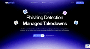 Unphish homepage
