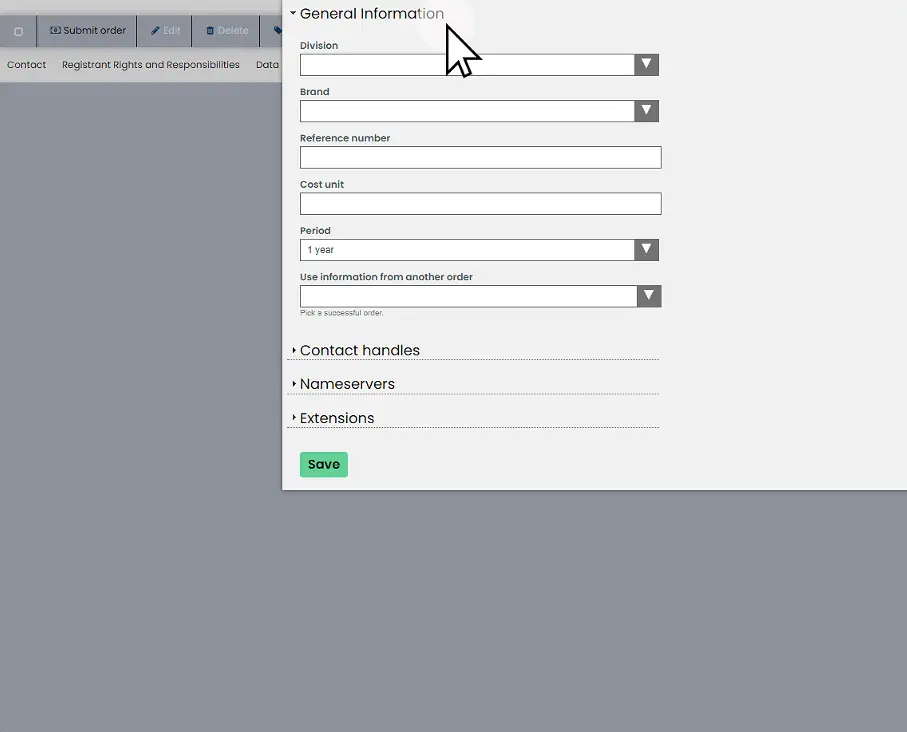 7. Click "General Information"
