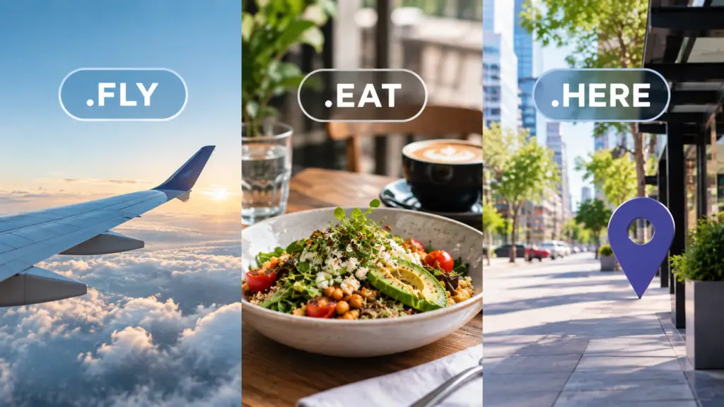 New Domain Extensions .FLY, .EAT and .HERE Have Arrived